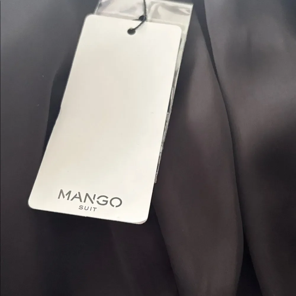 NWT Mango Elegant Black Velvet Blazer, S